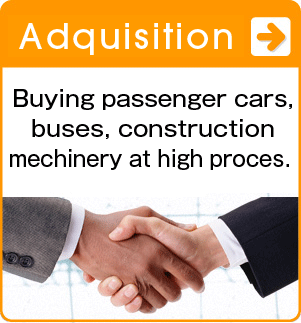 Adquisition/Buying passenger cars,buses, constructionmachinery at high prices